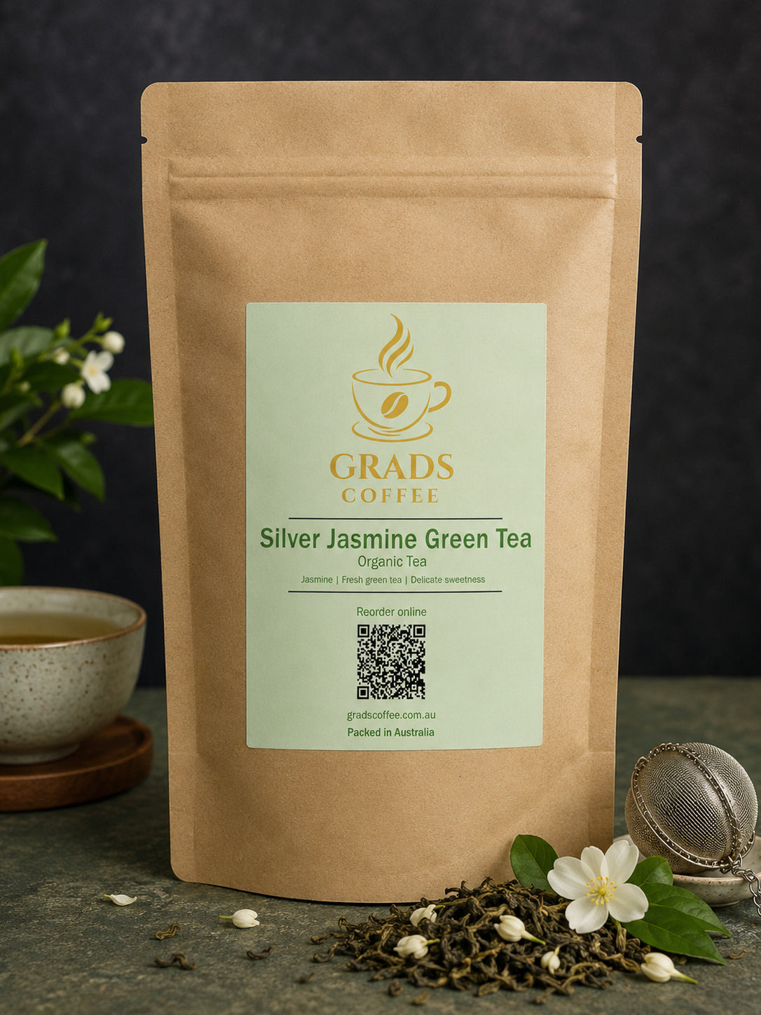 Organic Silver Jasmine Green Tea